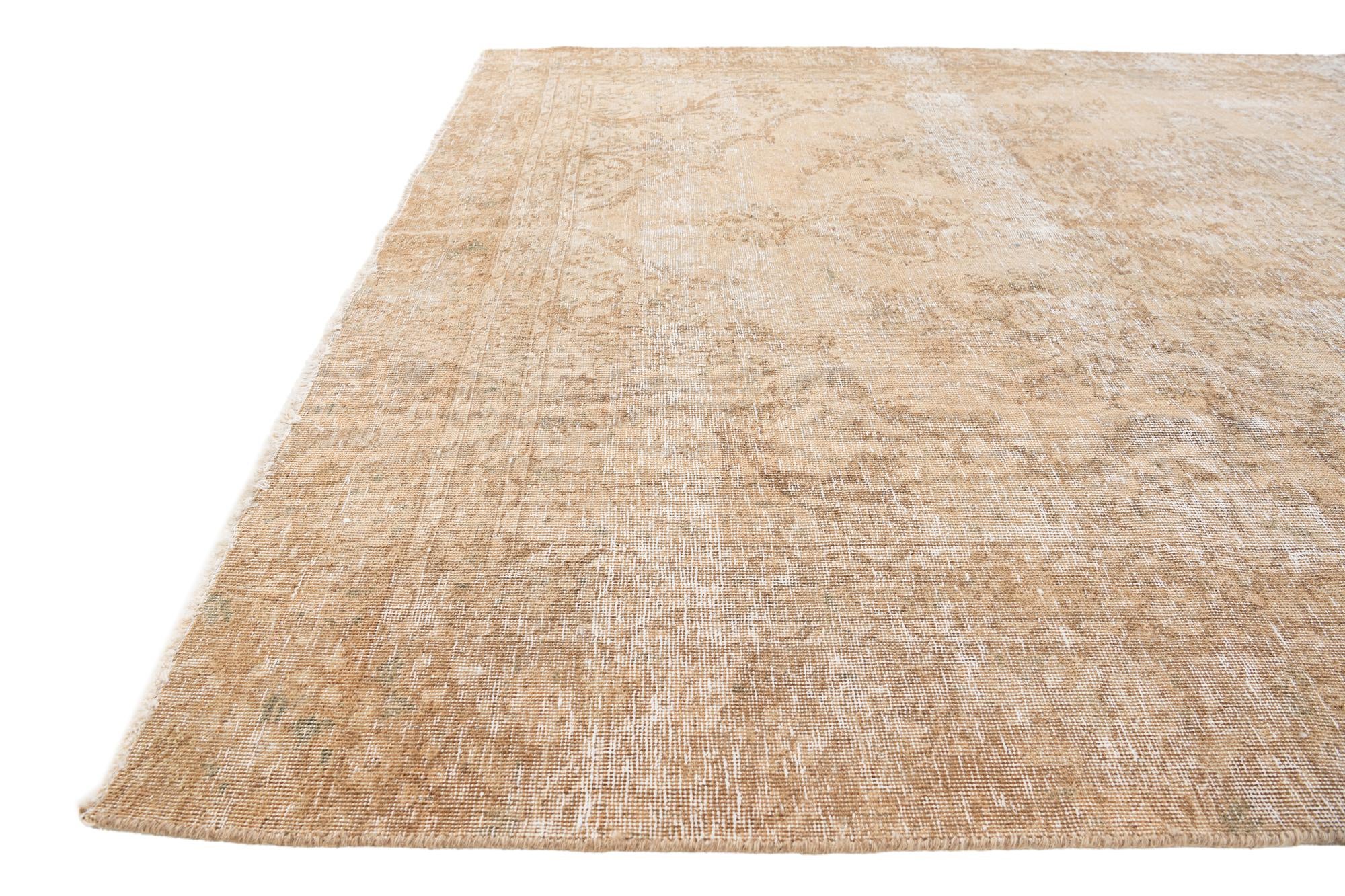 7' 10 x 10' 2 Hand Knotted Ultra Vintage Persian Wool Rug