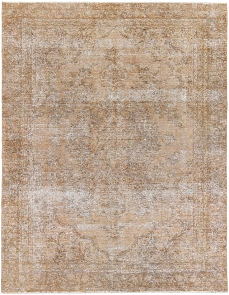 Detail image of 7' 10 x 10' 2 Hand Knotted Ultra Vintage Persian Wool Rug