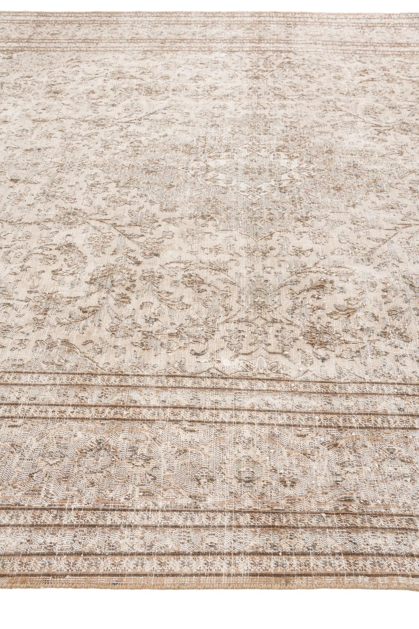 9' 4 x 12' 4 Hand Knotted Ultra Vintage Persian Wool Rug