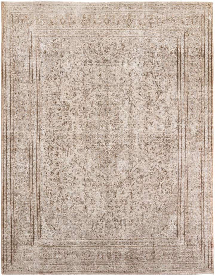 9' 4 x 12' 4 Hand Knotted Ultra Vintage Persian Wool Rug