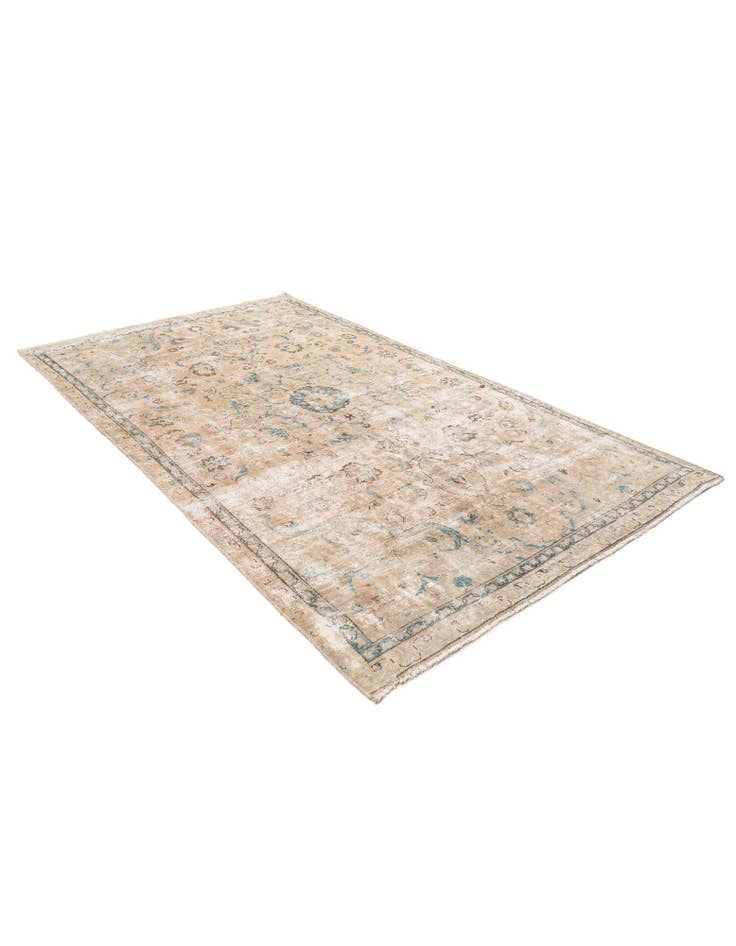 Detail image of 5' 7 x 9' 6  Hand Knotted Ultra Vintage Persian Wool Rug