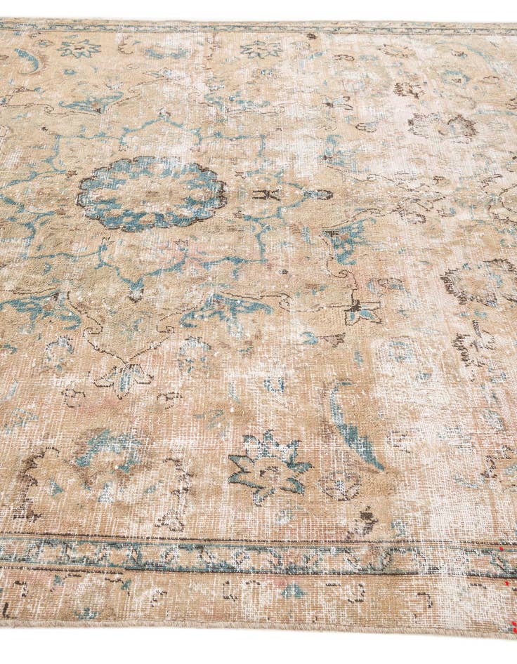 Detail image of 5' 7 x 9' 6  Hand Knotted Ultra Vintage Persian Wool Rug