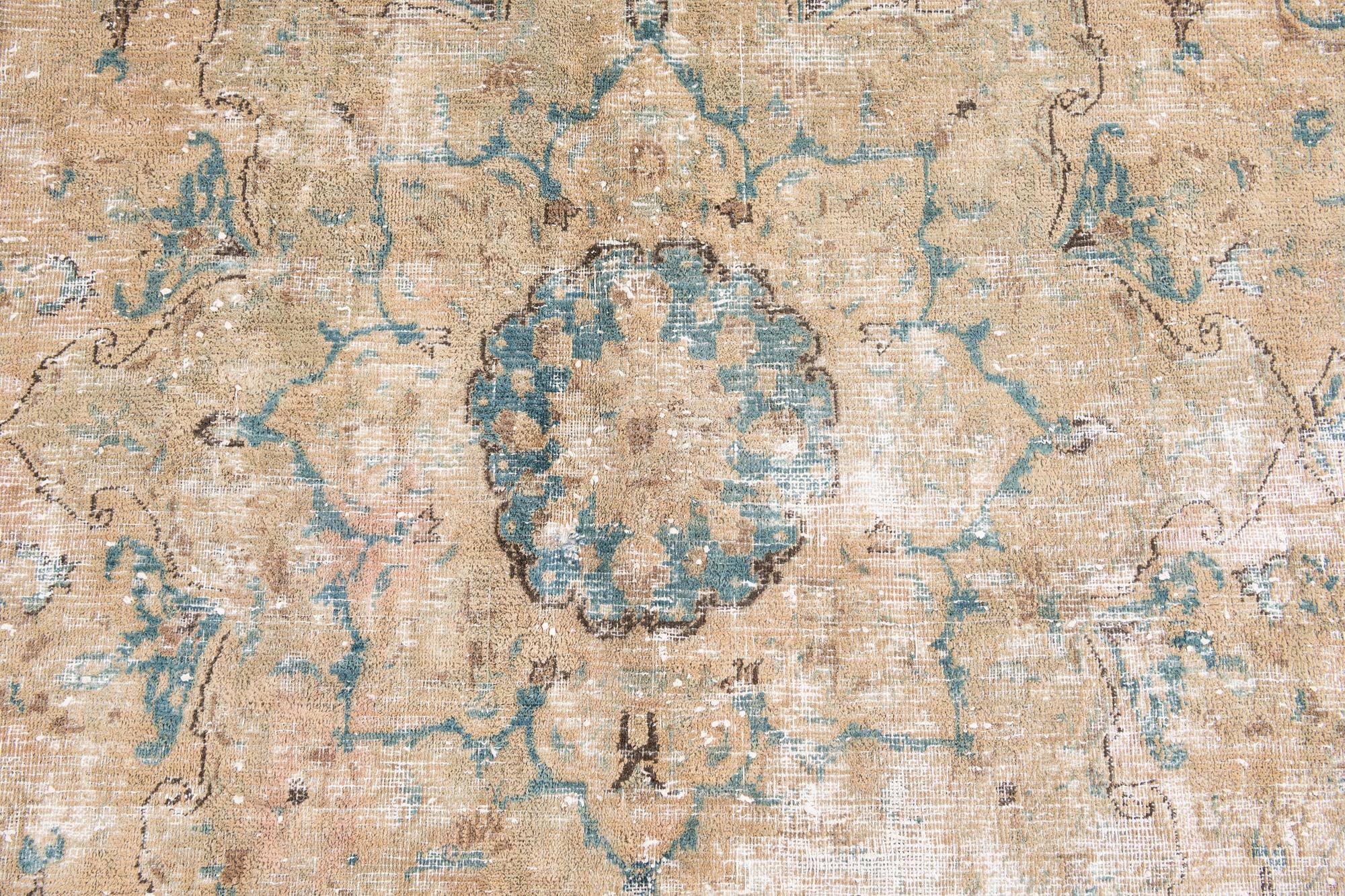 5' 7 x 9' 6 Hand Knotted Ultra Vintage Persian Wool Rug