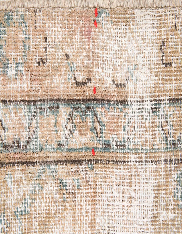 Detail image of 5' 7 x 9' 6  Hand Knotted Ultra Vintage Persian Wool Rug