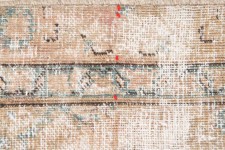 5' 7 x 9' 6 Hand Knotted Ultra Vintage Persian Wool Rug