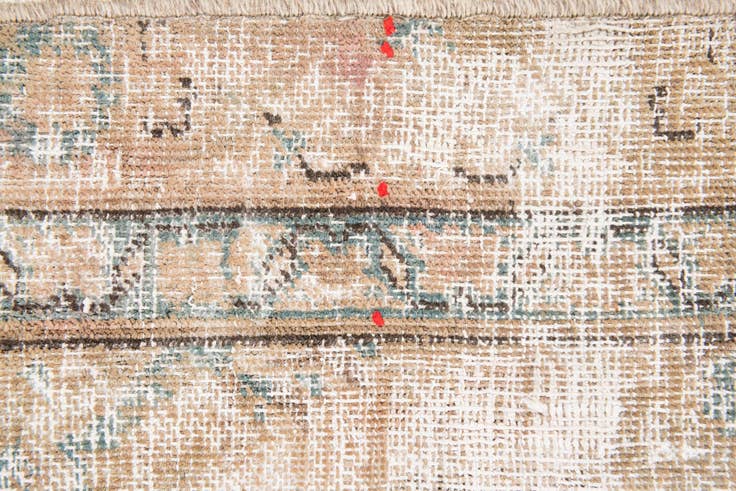 Detail image of 5' 7 x 9' 6 Hand Knotted Ultra Vintage Persian Wool Rug