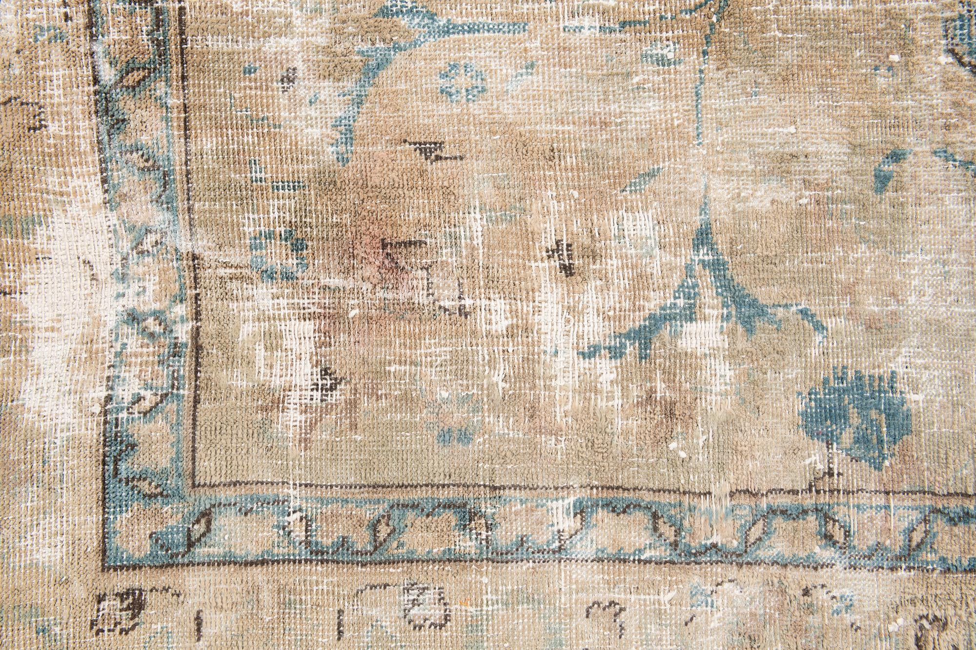 5' 7 x 9' 6 Hand Knotted Ultra Vintage Persian Wool Rug