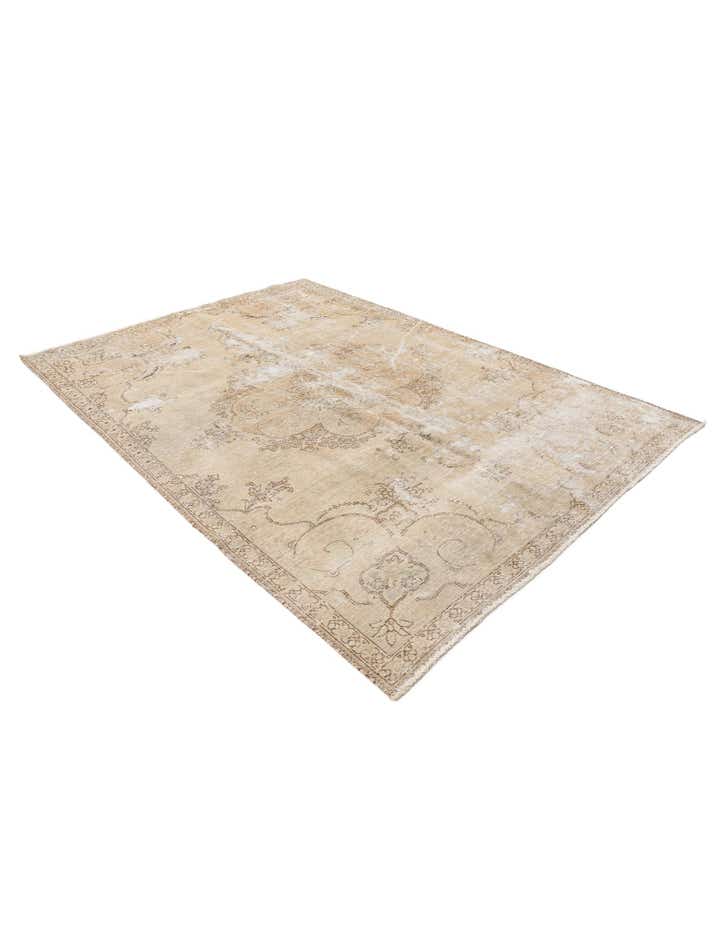 6' x 8' 7 Hand Knotted Ultra Vintage Persian Wool Rug