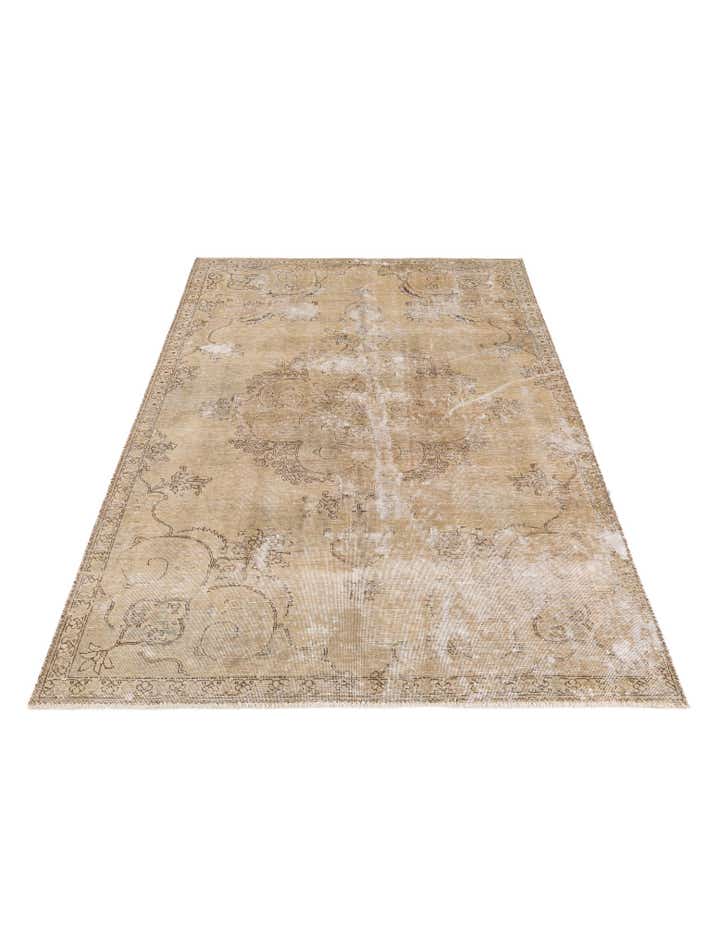 6' x 8' 7 Hand Knotted Ultra Vintage Persian Wool Rug