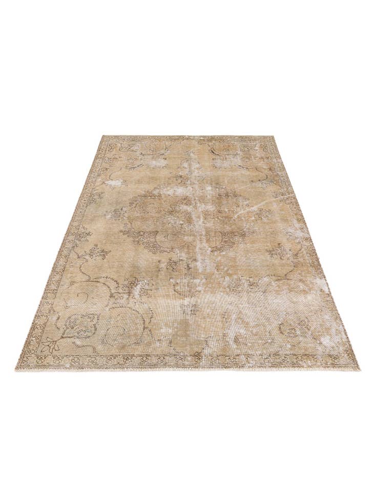 Detail image of 6' x 8' 7 Hand Knotted Ultra Vintage Persian Wool Rug