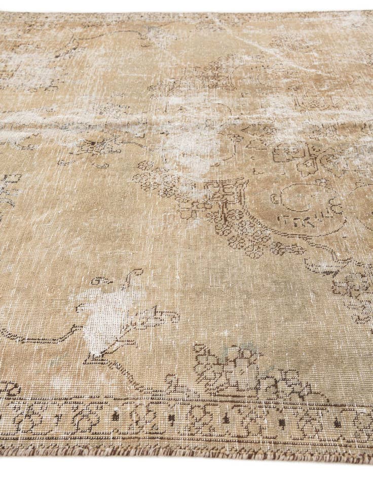 Detail image of 6' x 8' 7  Hand Knotted Ultra Vintage Persian Wool Rug