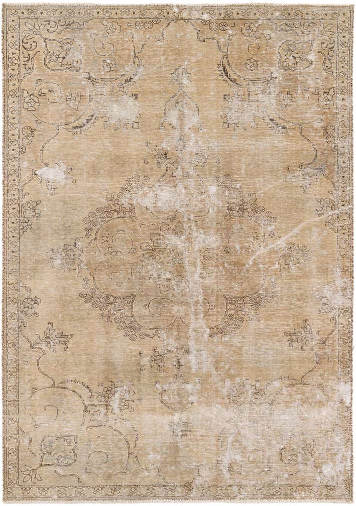 6' x 8' 7 Hand Knotted Ultra Vintage Persian Wool Rug