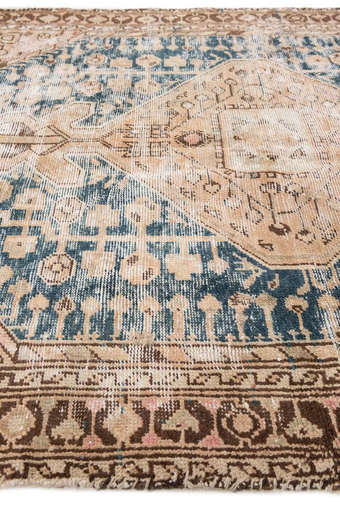 4' 4 x 7' Hand Knotted Ultra Vintage Persian Wool Rug