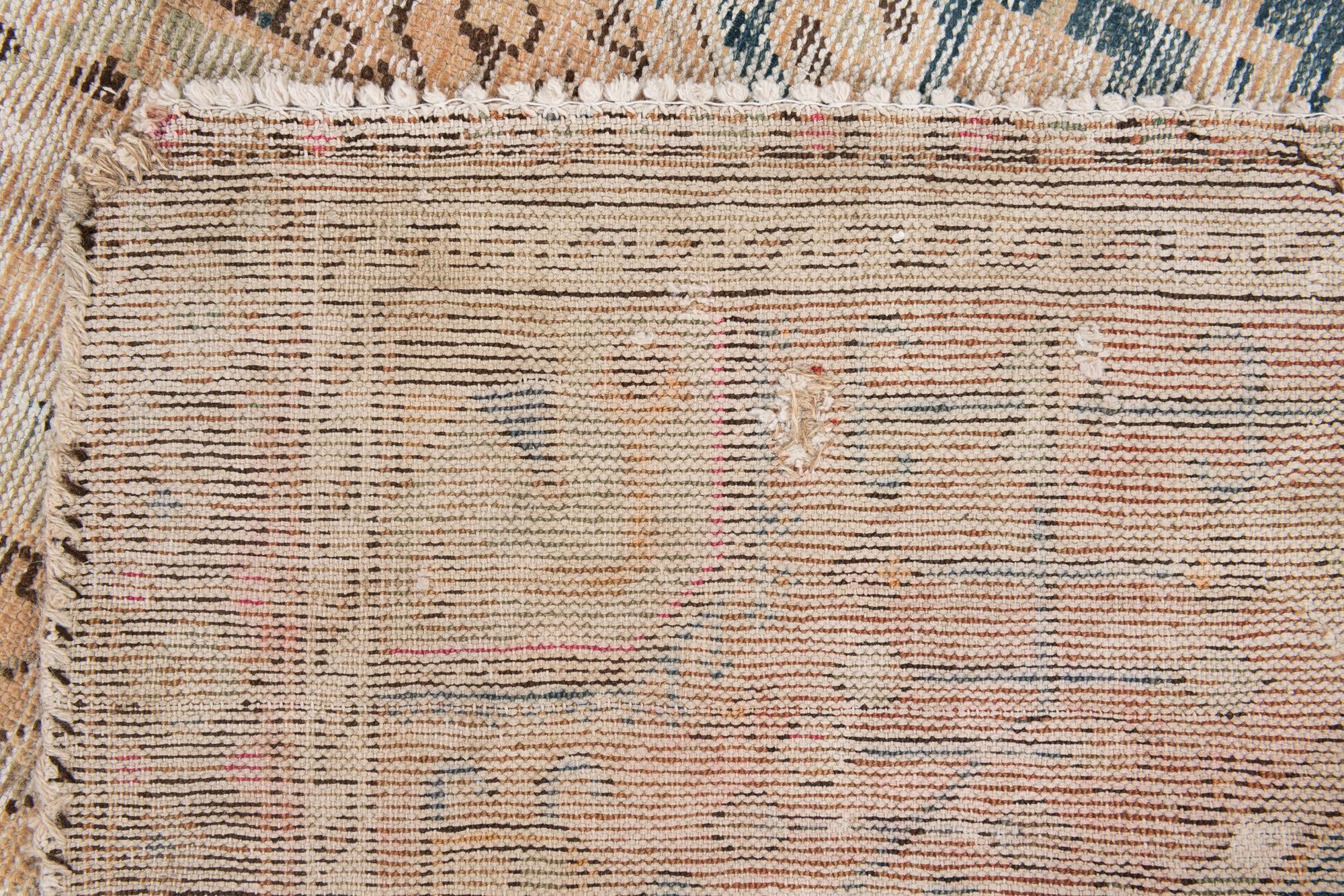 4' 4 x 7' Hand Knotted Ultra Vintage Persian Wool Rug