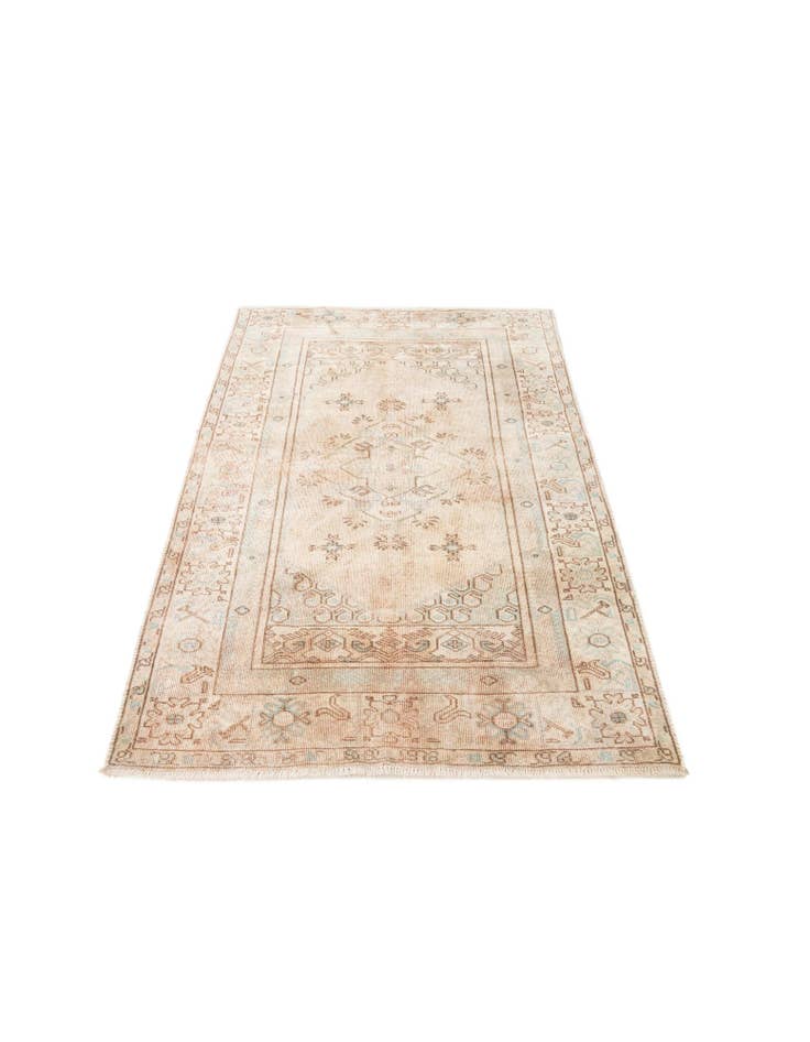 Detail image of 80cm x 160cm anudado a mano Ultra Vintage Alfombra Persa Lana