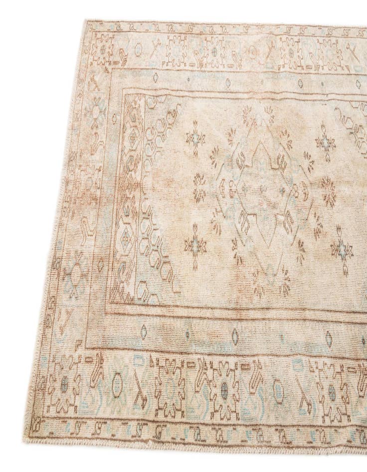 Detail image of 2' 7 x 5' 3  Hand Knotted Ultra Vintage Persian Wool Rug