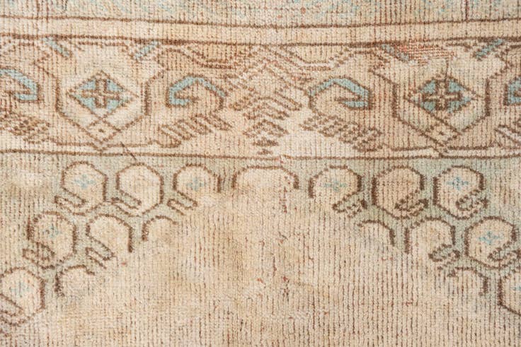 Detail image of 80cm x 160cm anudado a mano Ultra Vintage Alfombra Persa Lana
