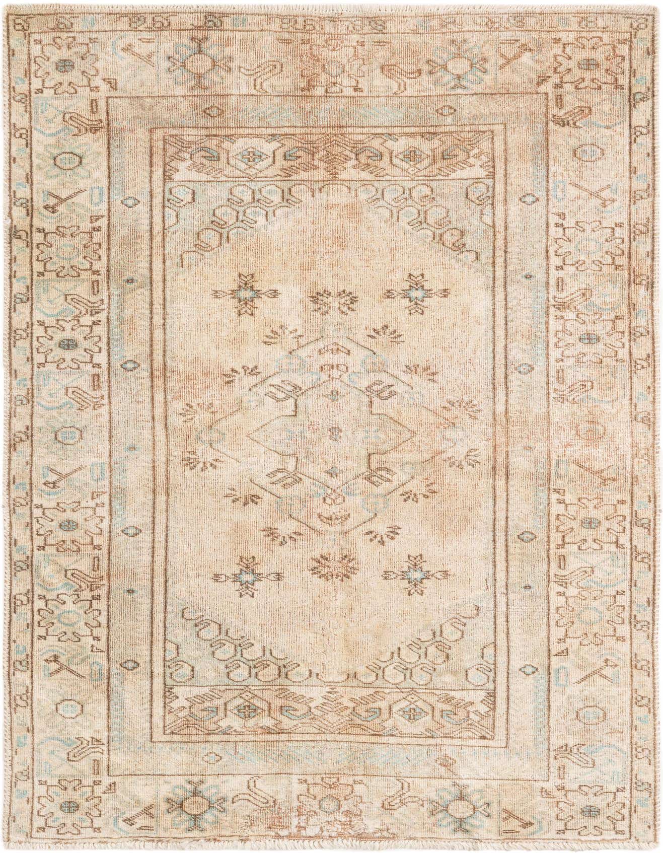 Primary image 2' 7 x 5' 3  Hand Knotted Ultra Vintage Persian Wool Rug