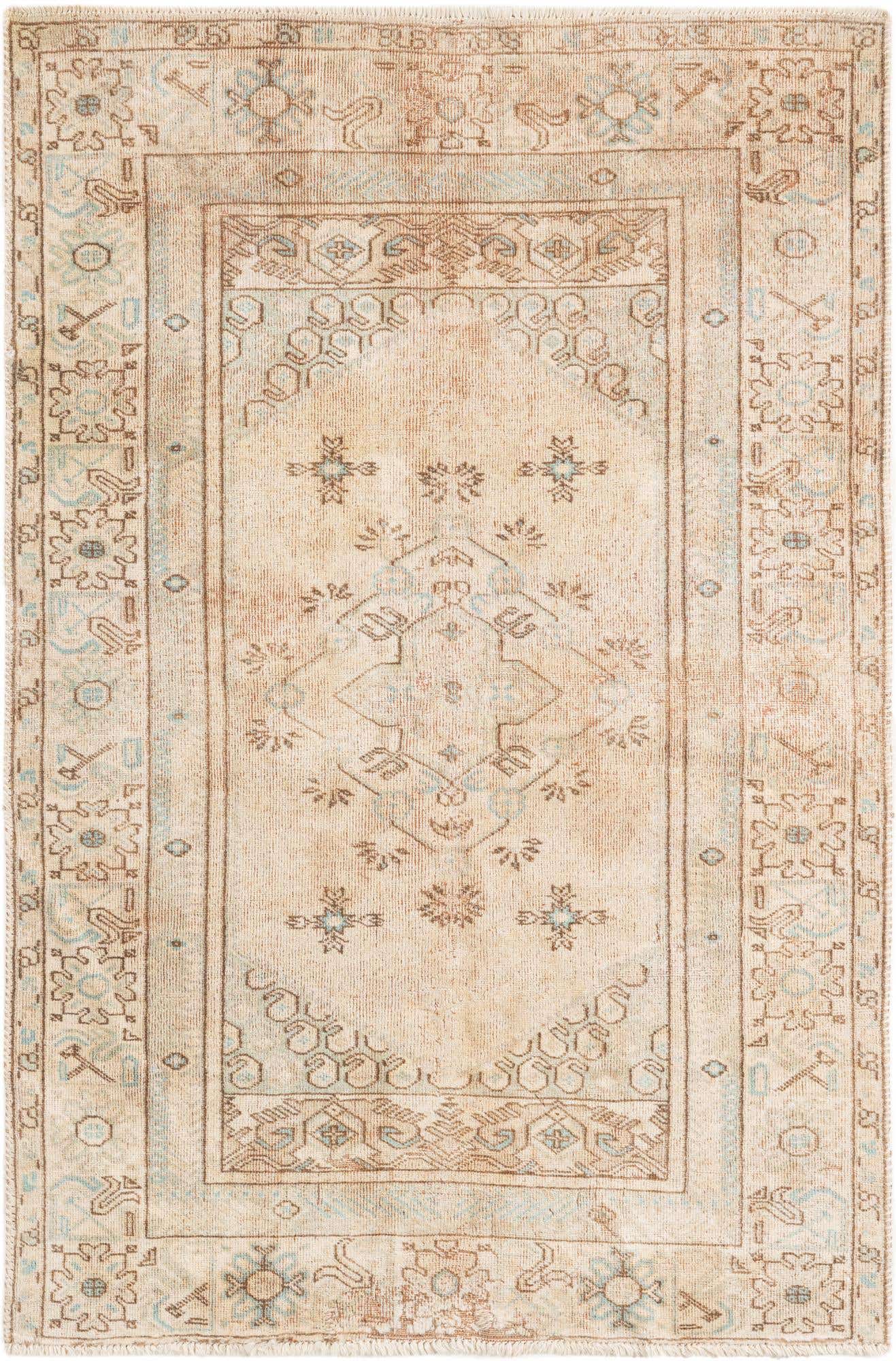 80cm x 160cm anudado a mano Ultra Vintage Alfombra Persa Lana