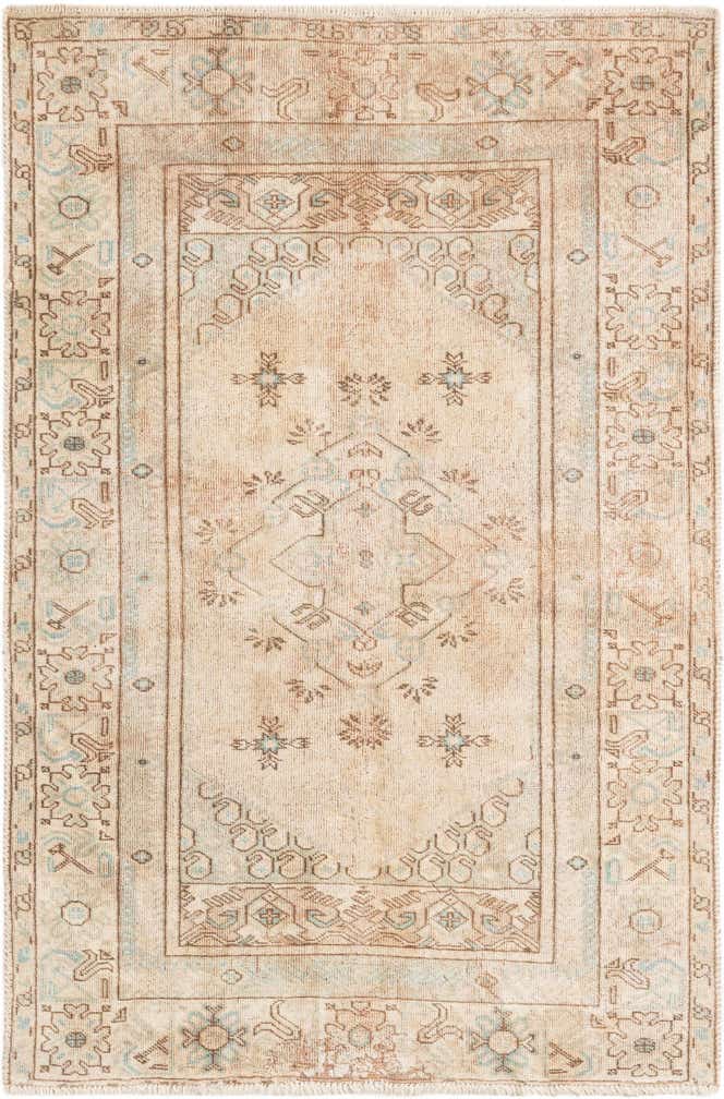 80cm x 160cm anudado a mano Ultra Vintage Alfombra Persa Lana