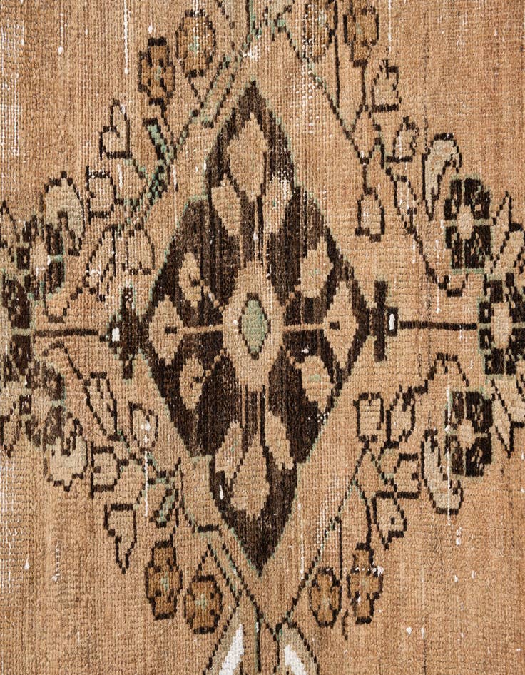 Detail image of 3' 2 x 4' 10  Hand Knotted Ultra Vintage Persian Wool Rug