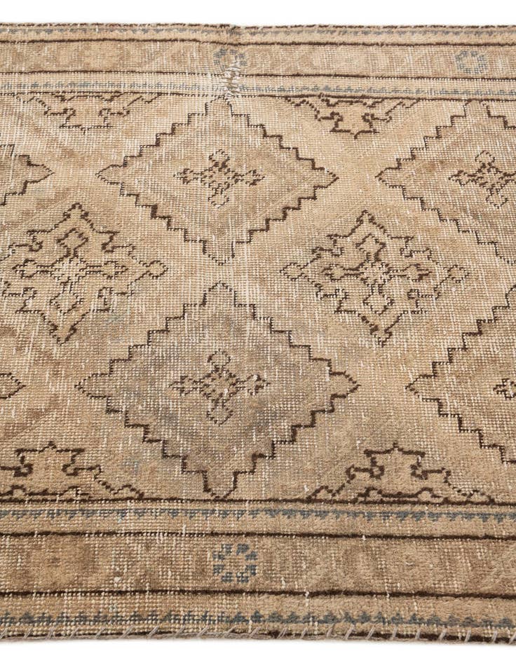 Detail image of 3' 3 x 4' 2  Hand Knotted Ultra Vintage Persian Wool Rug