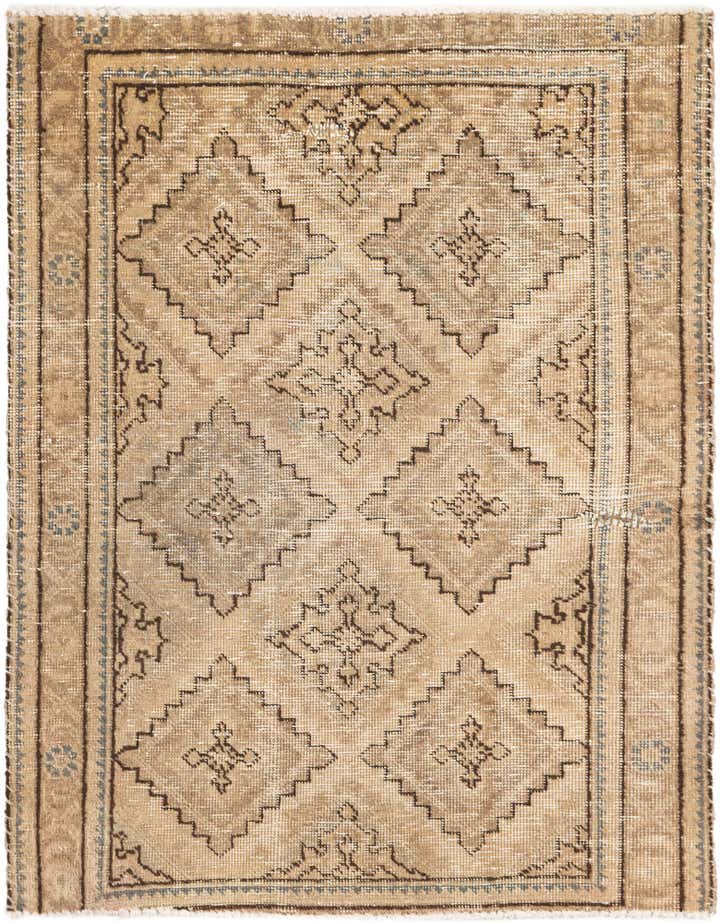 3' 3 x 4' 2 Hand Knotted Ultra Vintage Persian Wool Rug