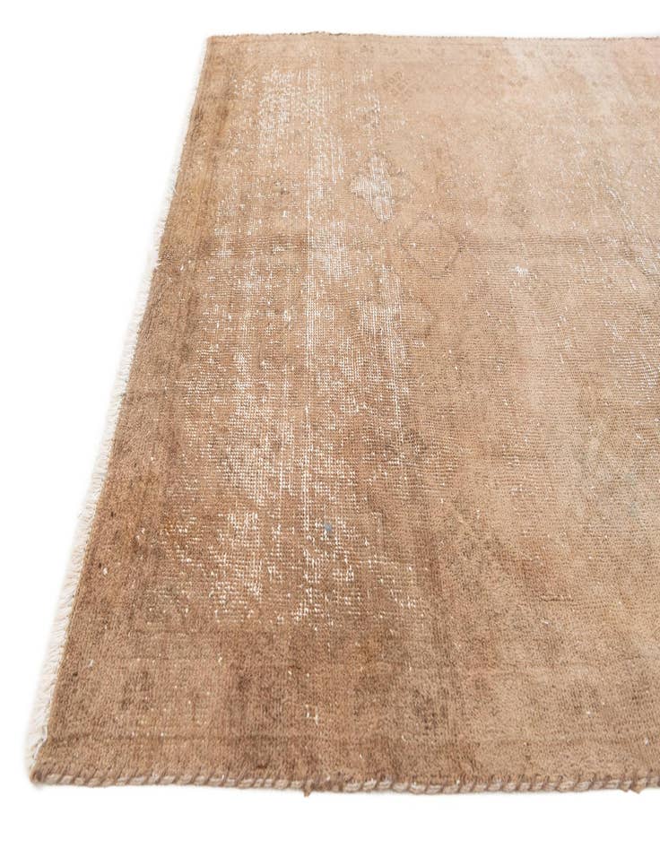 Detail image of 4' 2 x 6' 2  Hand Knotted Ultra Vintage Persian Wool Rug