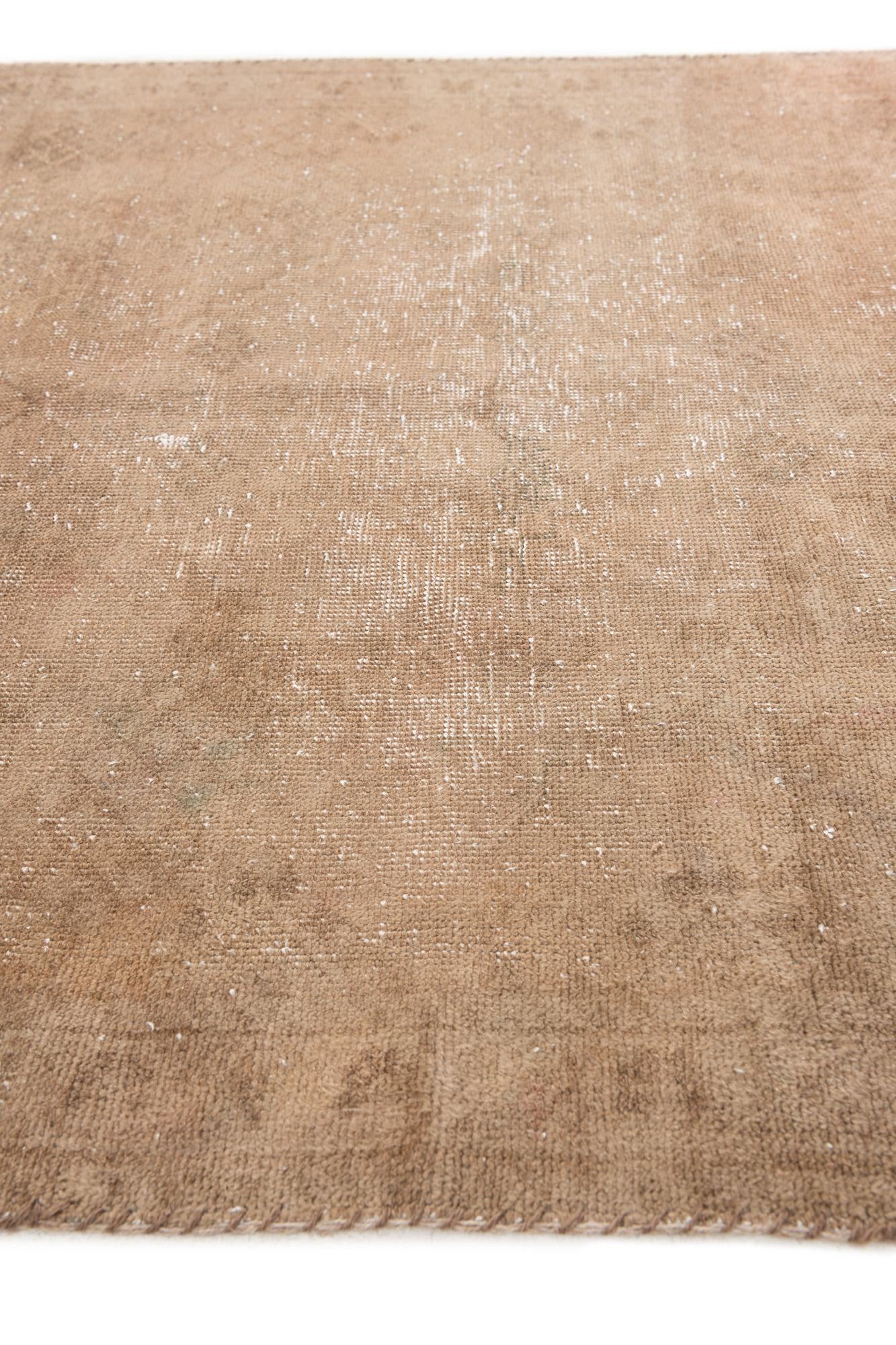 4' 2 x 6' 2 Hand Knotted Ultra Vintage Persian Wool Rug