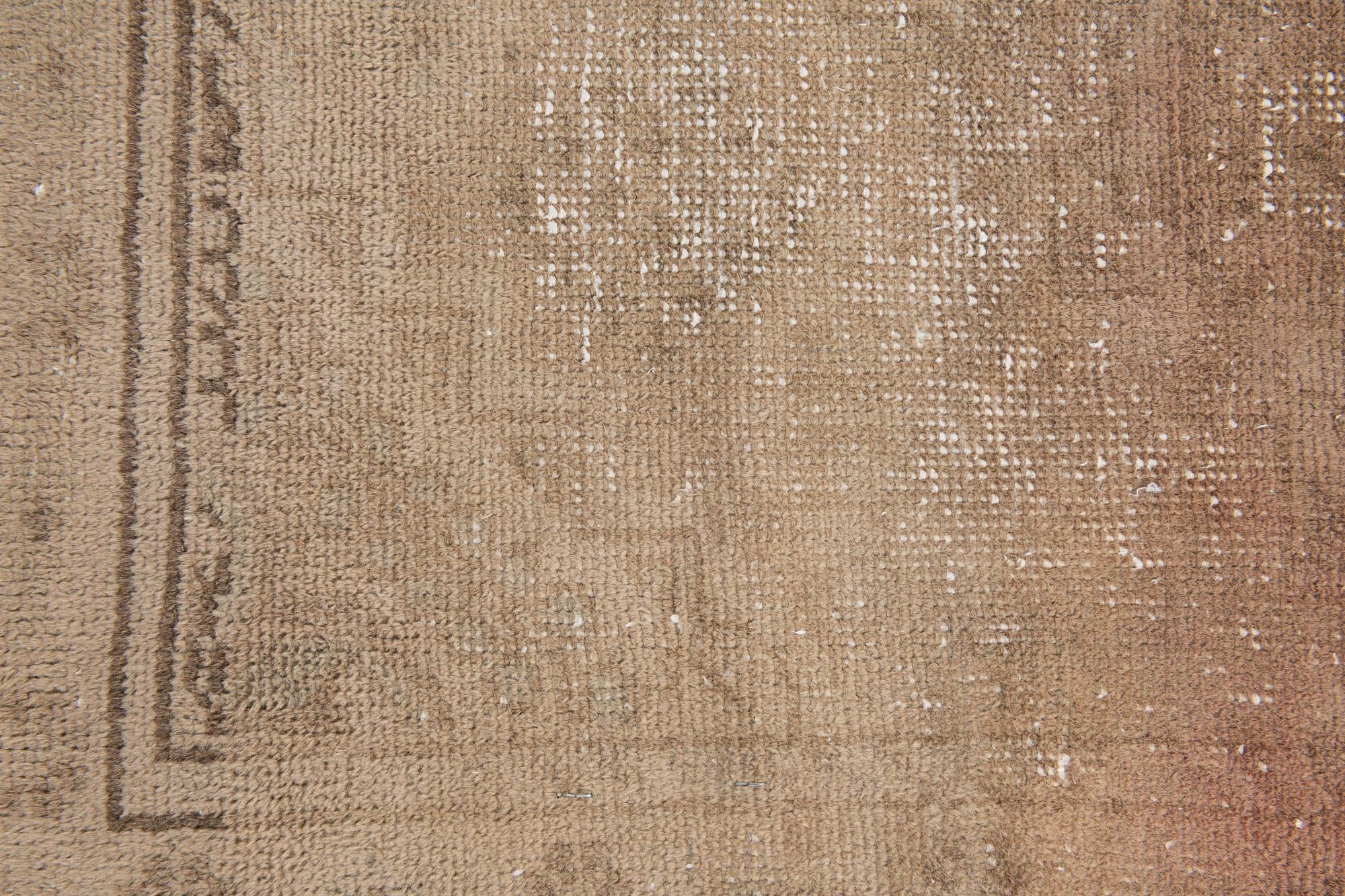 4' 2 x 6' 2 Hand Knotted Ultra Vintage Persian Wool Rug