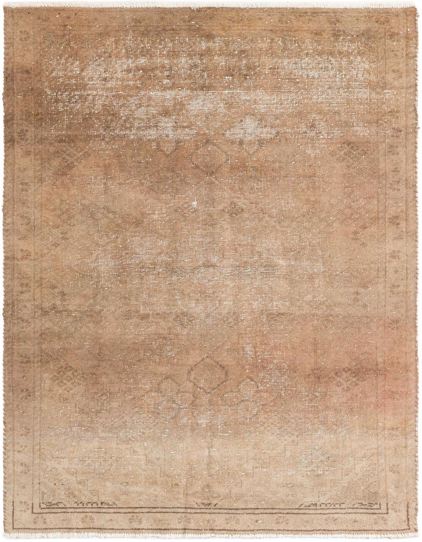 Primary image 4' 2 x 6' 2  Hand Knotted Ultra Vintage Persian Wool Rug