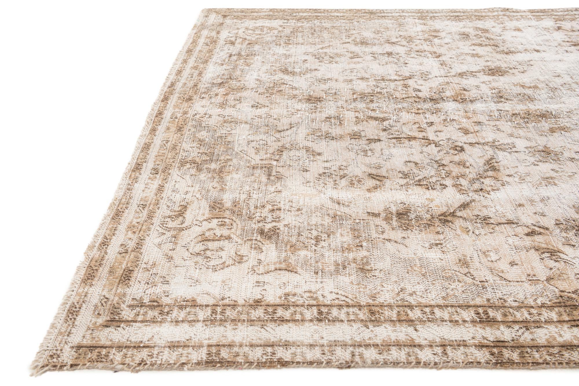 5' 4 x 8' 10 Hand Knotted Ultra Vintage Persian Wool Rug