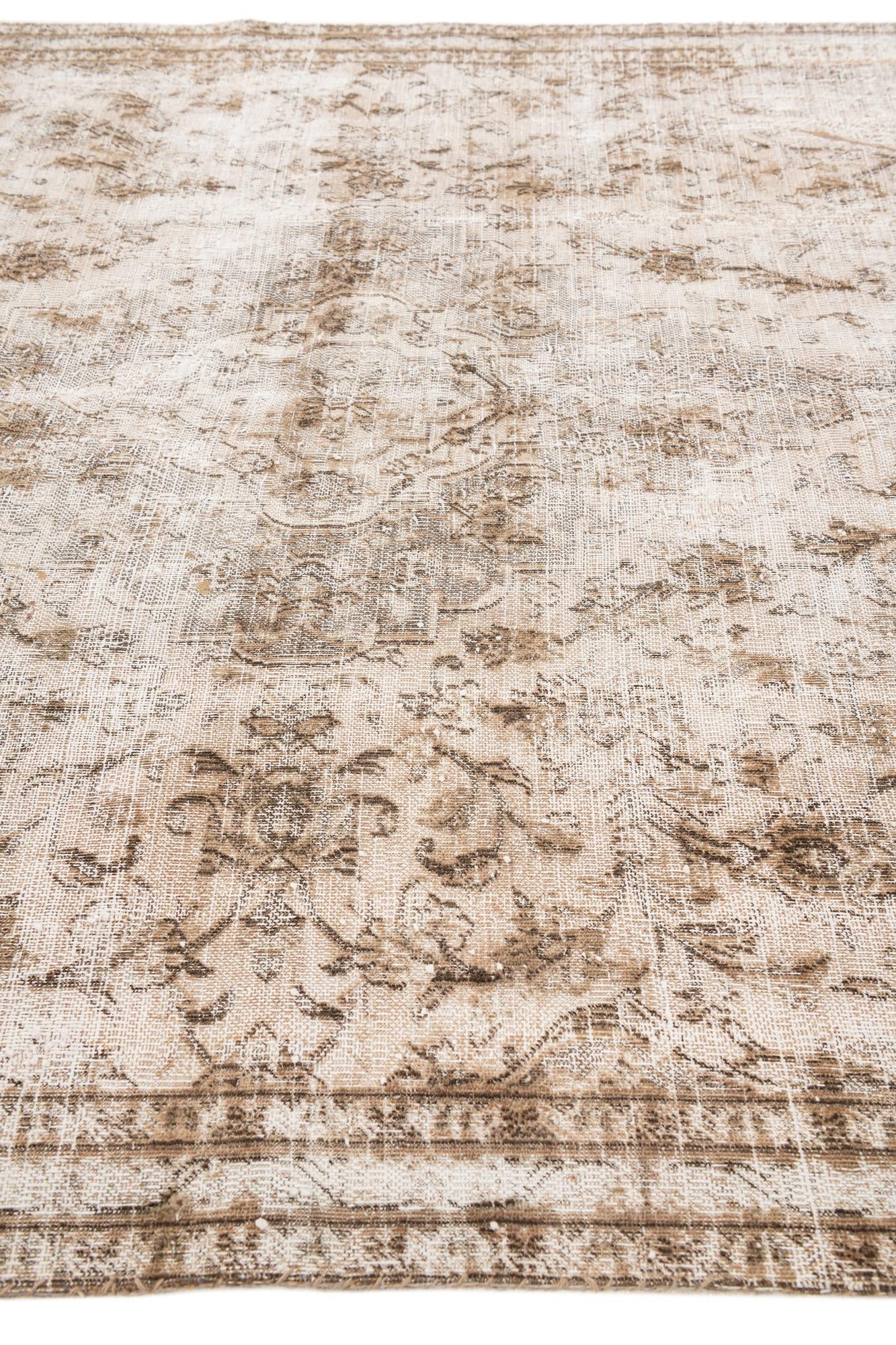 5' 4 x 8' 10 Hand Knotted Ultra Vintage Persian Wool Rug