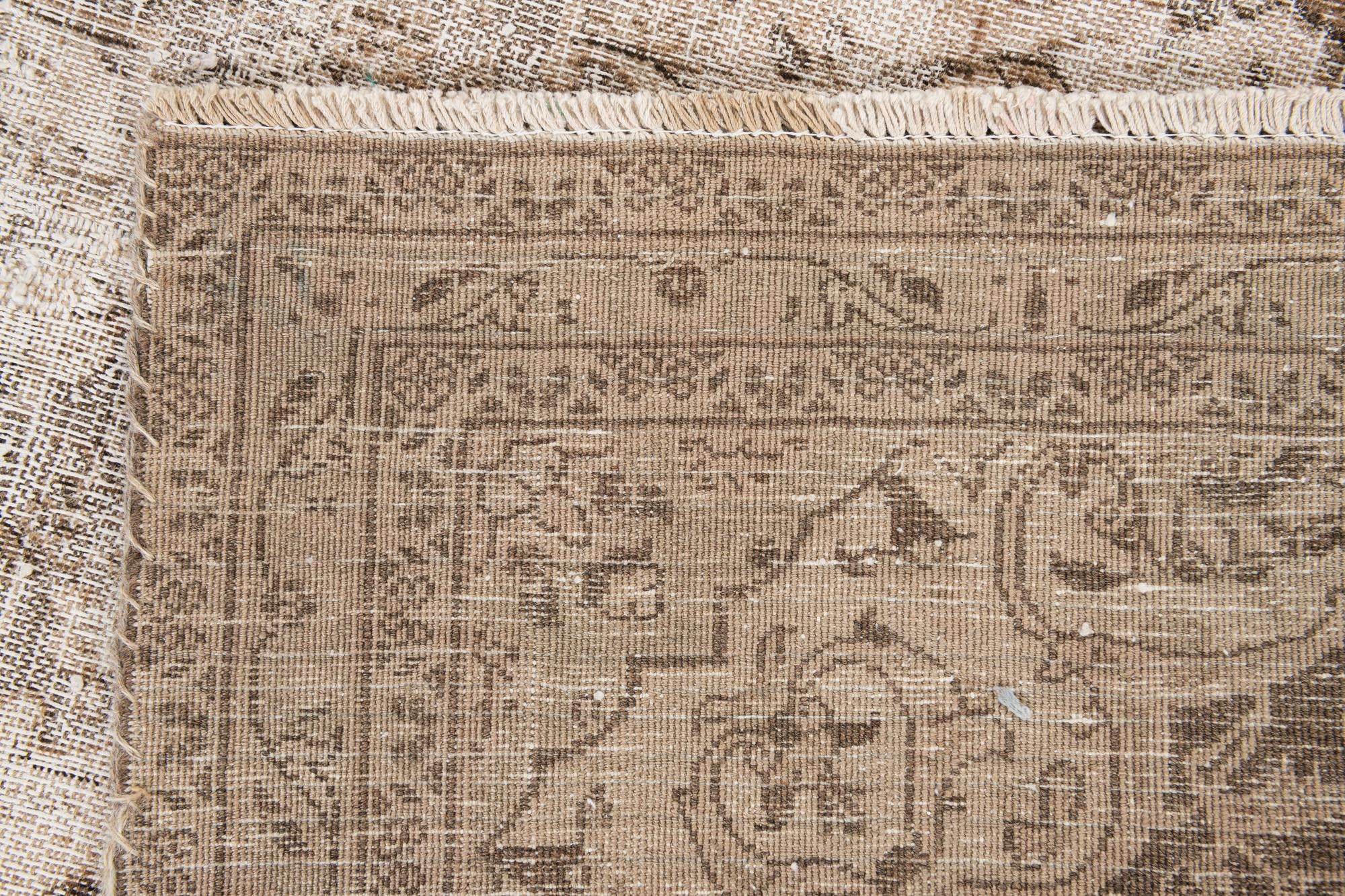 5' 4 x 8' 10 Hand Knotted Ultra Vintage Persian Wool Rug