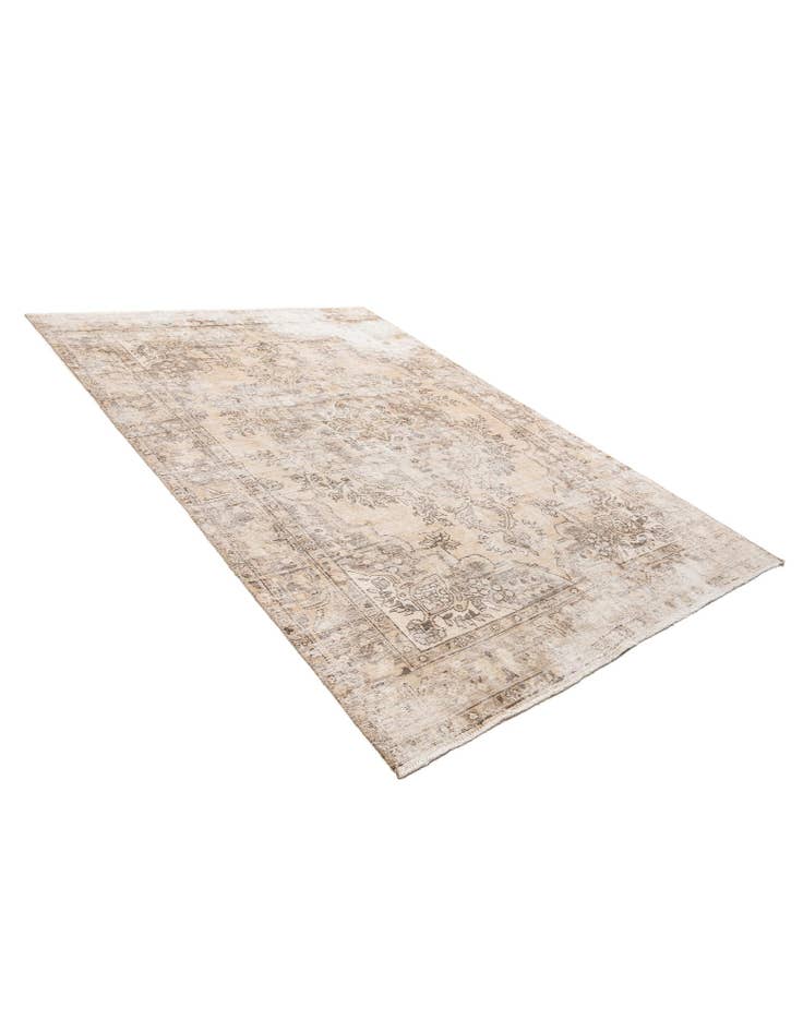 Detail image of 6' 7 x 9' 5  Hand Knotted Ultra Vintage Persian Wool Rug