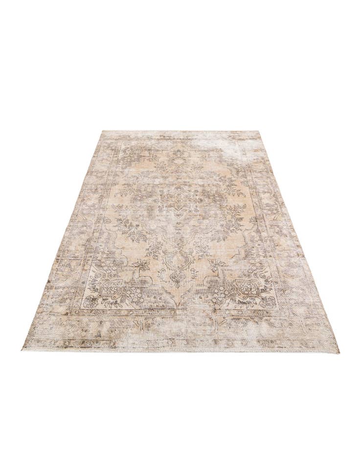 Detail image of 6' 7 x 9' 5  Hand Knotted Ultra Vintage Persian Wool Rug