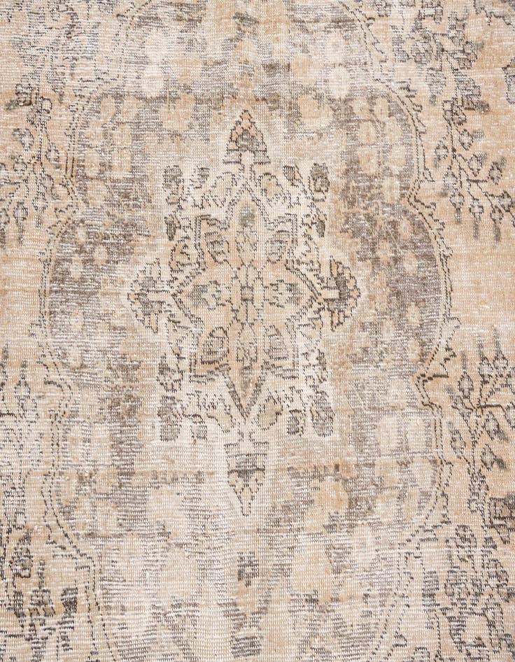 Detail image of 6' 7 x 9' 5  Hand Knotted Ultra Vintage Persian Wool Rug