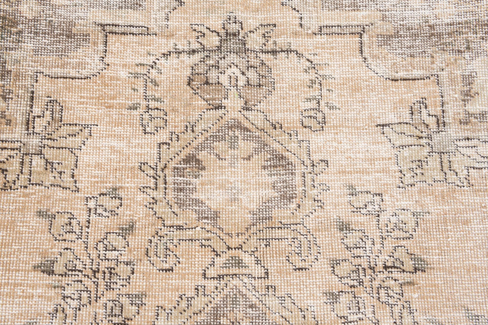 6' 7 x 9' 5 Hand Knotted Ultra Vintage Persian Wool Rug