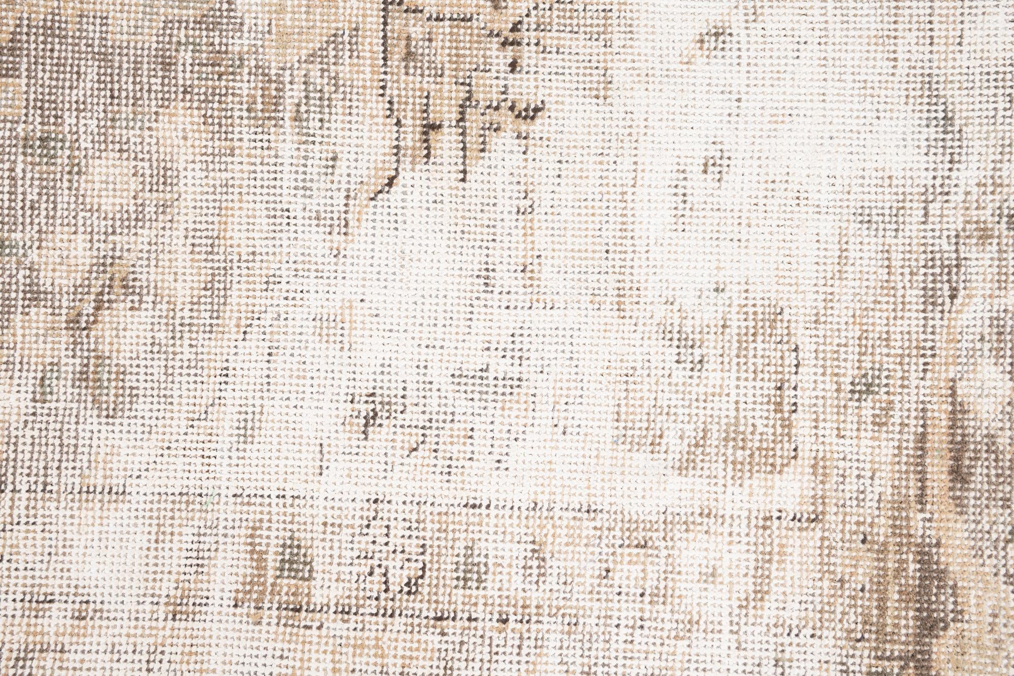6' 7 x 9' 5 Hand Knotted Ultra Vintage Persian Wool Rug