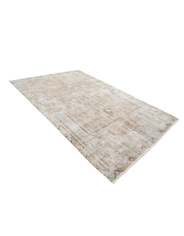 Detail image of 6' 7 x 10' 6 Hand Knotted Ultra Vintage Persian Wool Rug