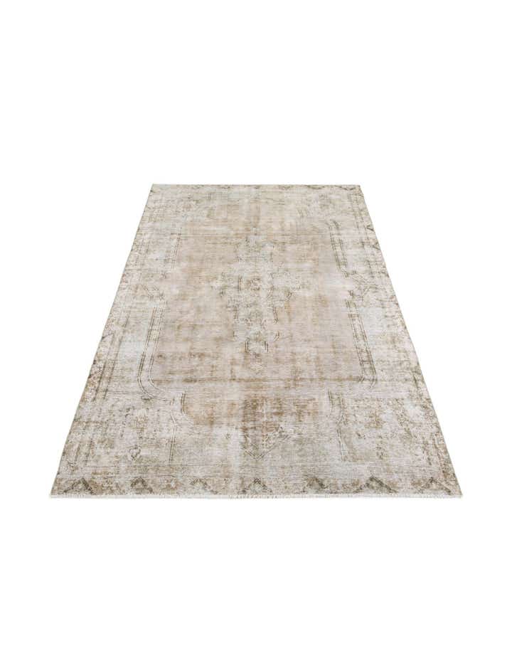 6' 7 x 10' 6 Hand Knotted Ultra Vintage Persian Wool Rug