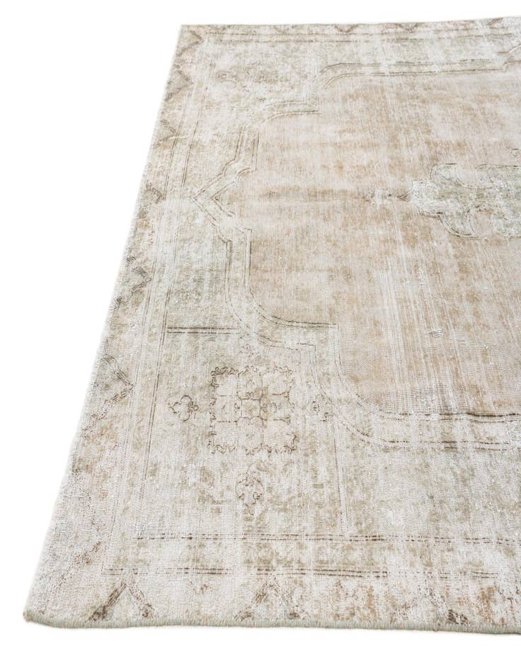 Detail image of 6' 7 x 10' 6  Hand Knotted Ultra Vintage Persian Wool Rug