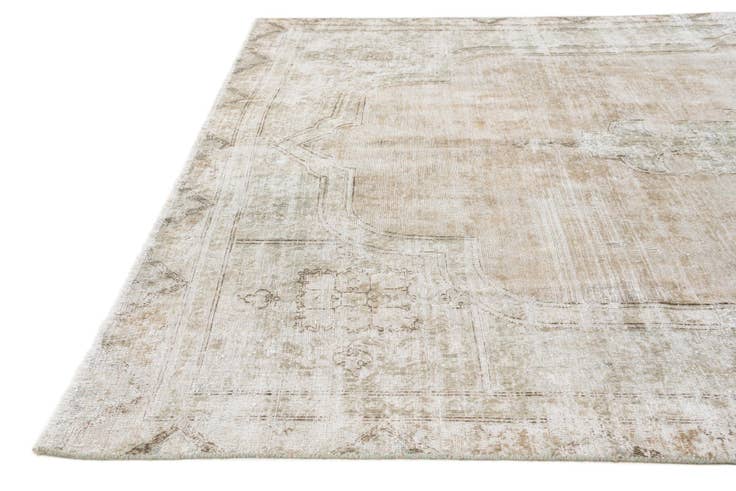 Detail image of 6' 7 x 10' 6 Hand Knotted Ultra Vintage Persian Wool Rug