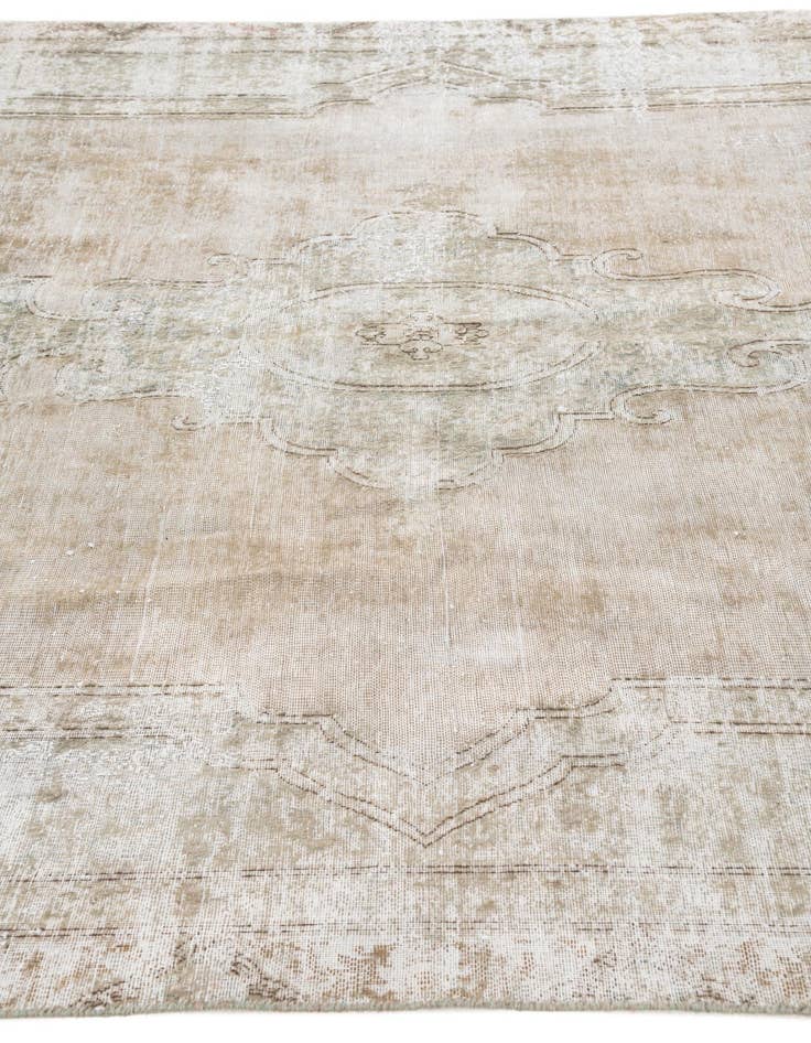 Detail image of 6' 7 x 10' 6  Hand Knotted Ultra Vintage Persian Wool Rug