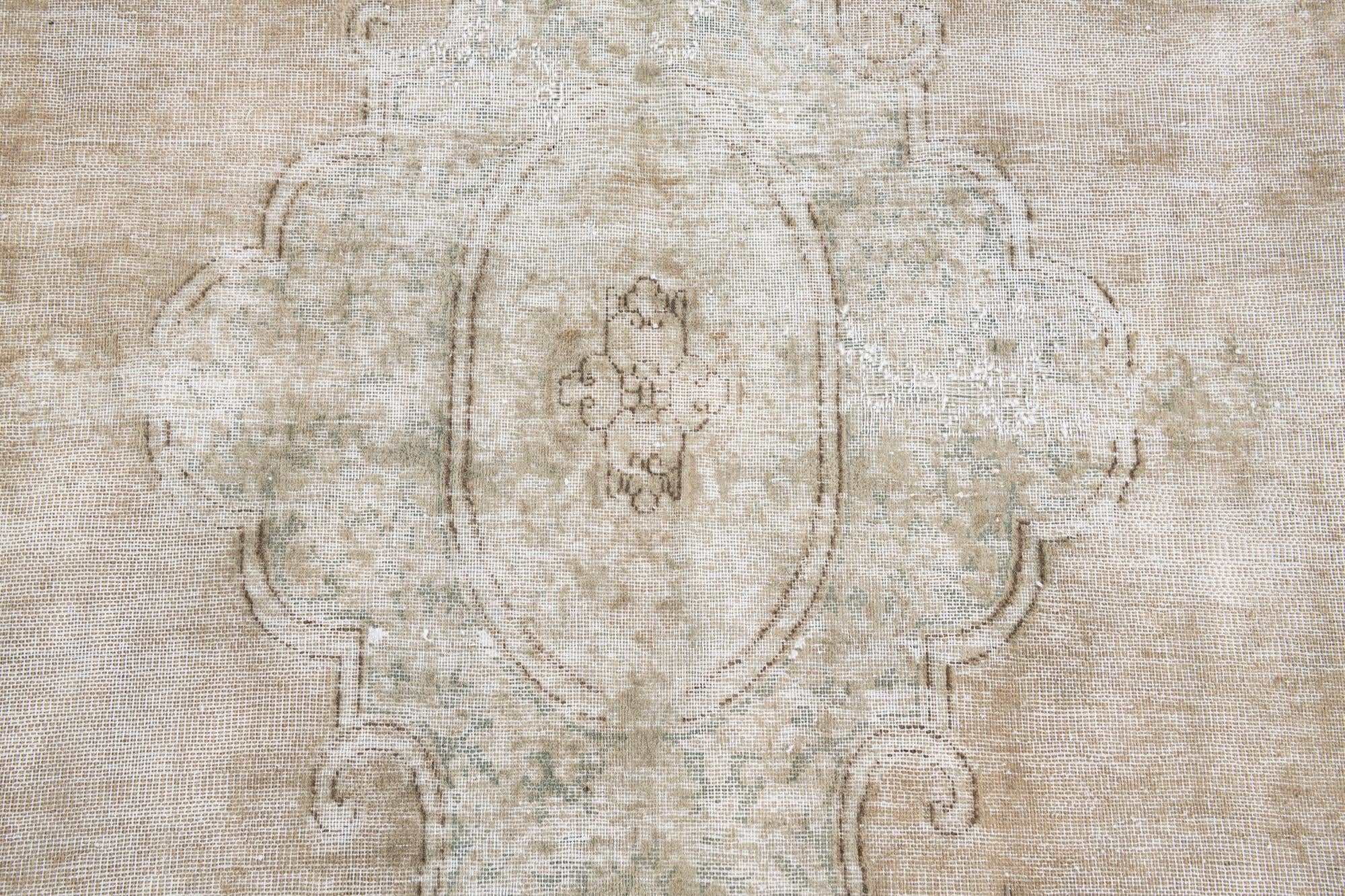 6' 7 x 10' 6 Hand Knotted Ultra Vintage Persian Wool Rug