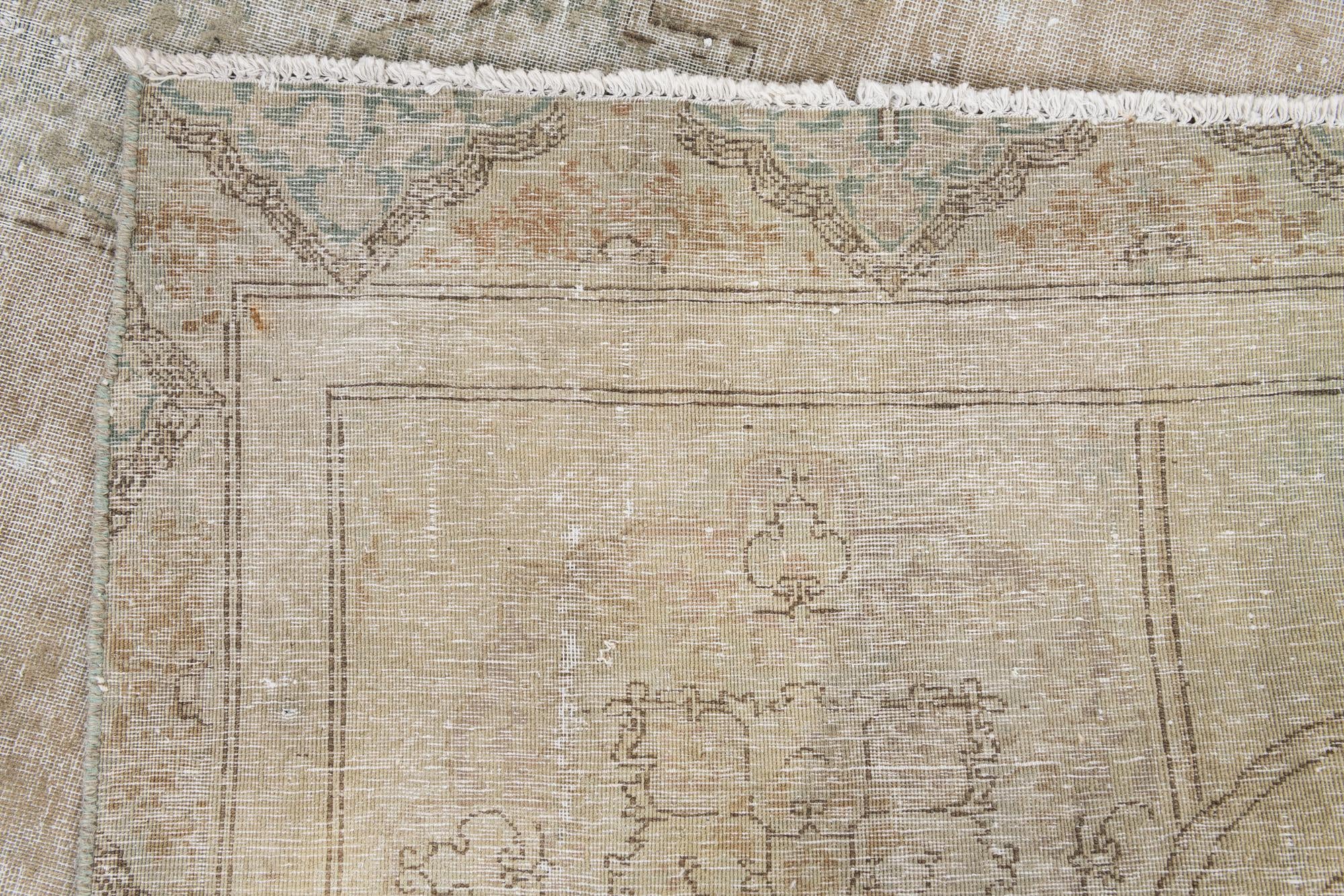 6' 7 x 10' 6 Hand Knotted Ultra Vintage Persian Wool Rug