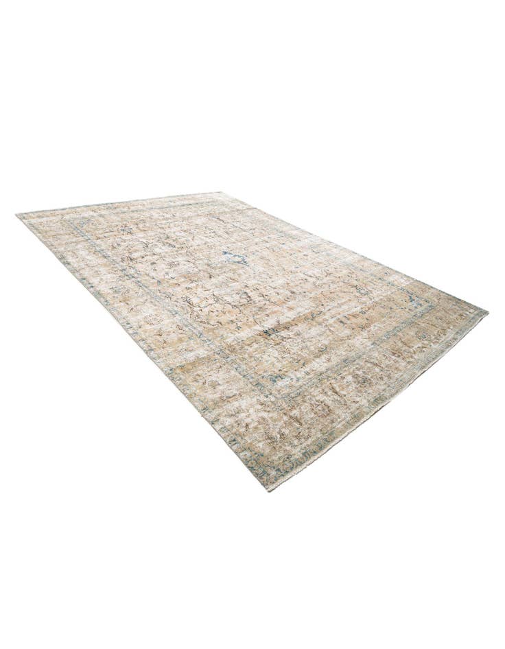 Detail image of 9' 1 x 12' 9  Hand Knotted Ultra Vintage Persian Wool Rug