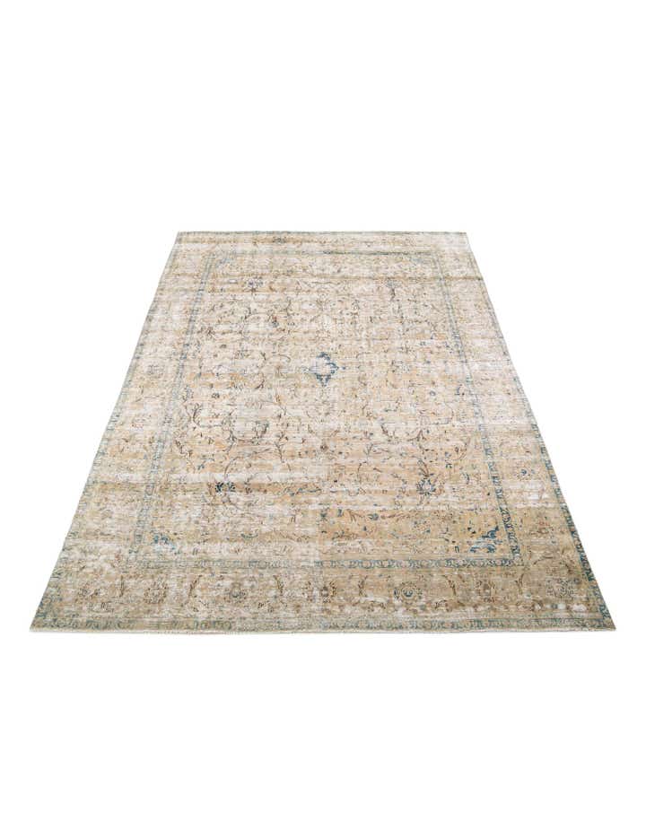 9' 1 x 12' 9 Hand Knotted Ultra Vintage Persian Wool Rug