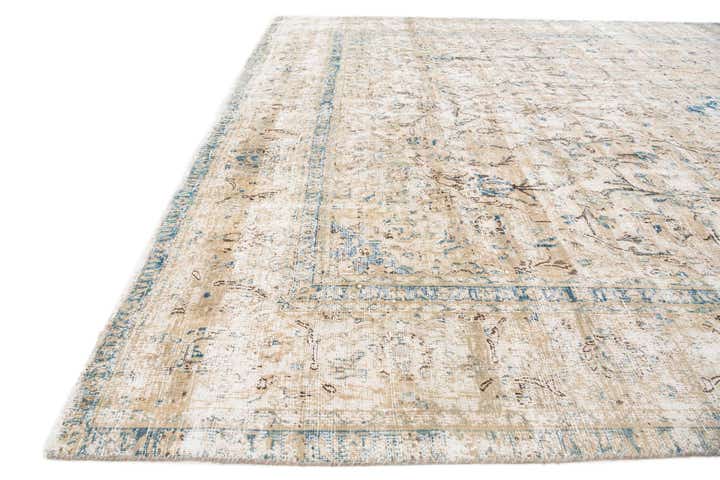 9' 1 x 12' 9 Hand Knotted Ultra Vintage Persian Wool Rug