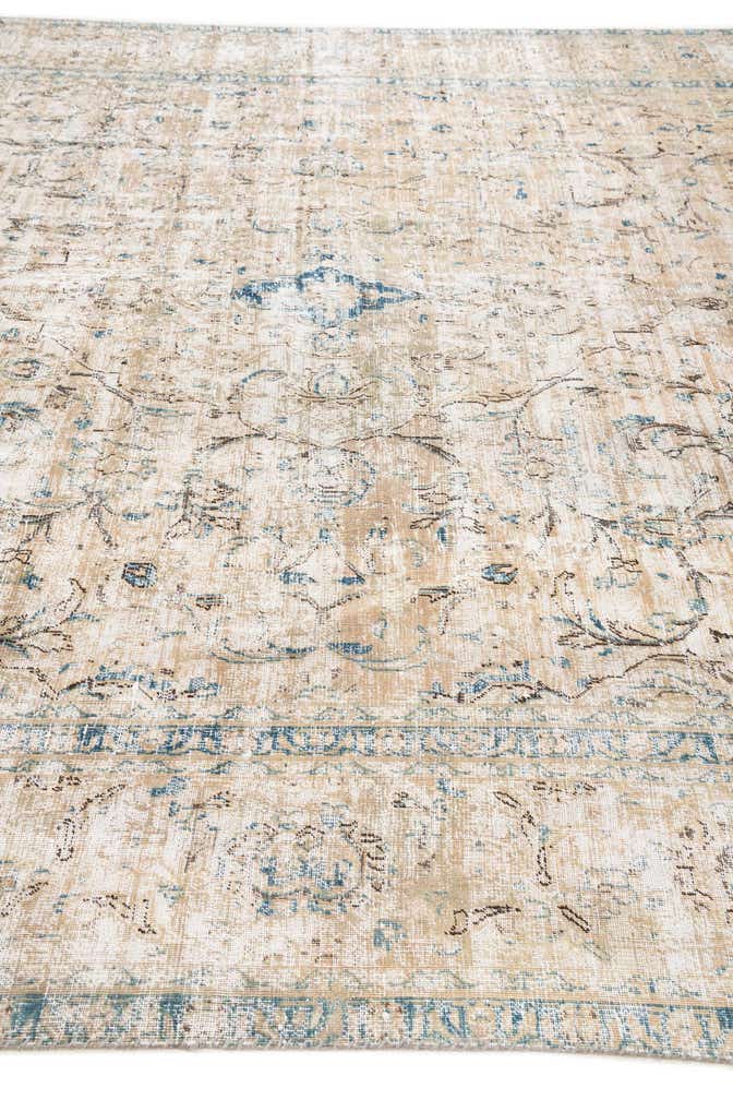 9' 1 x 12' 9 Hand Knotted Ultra Vintage Persian Wool Rug